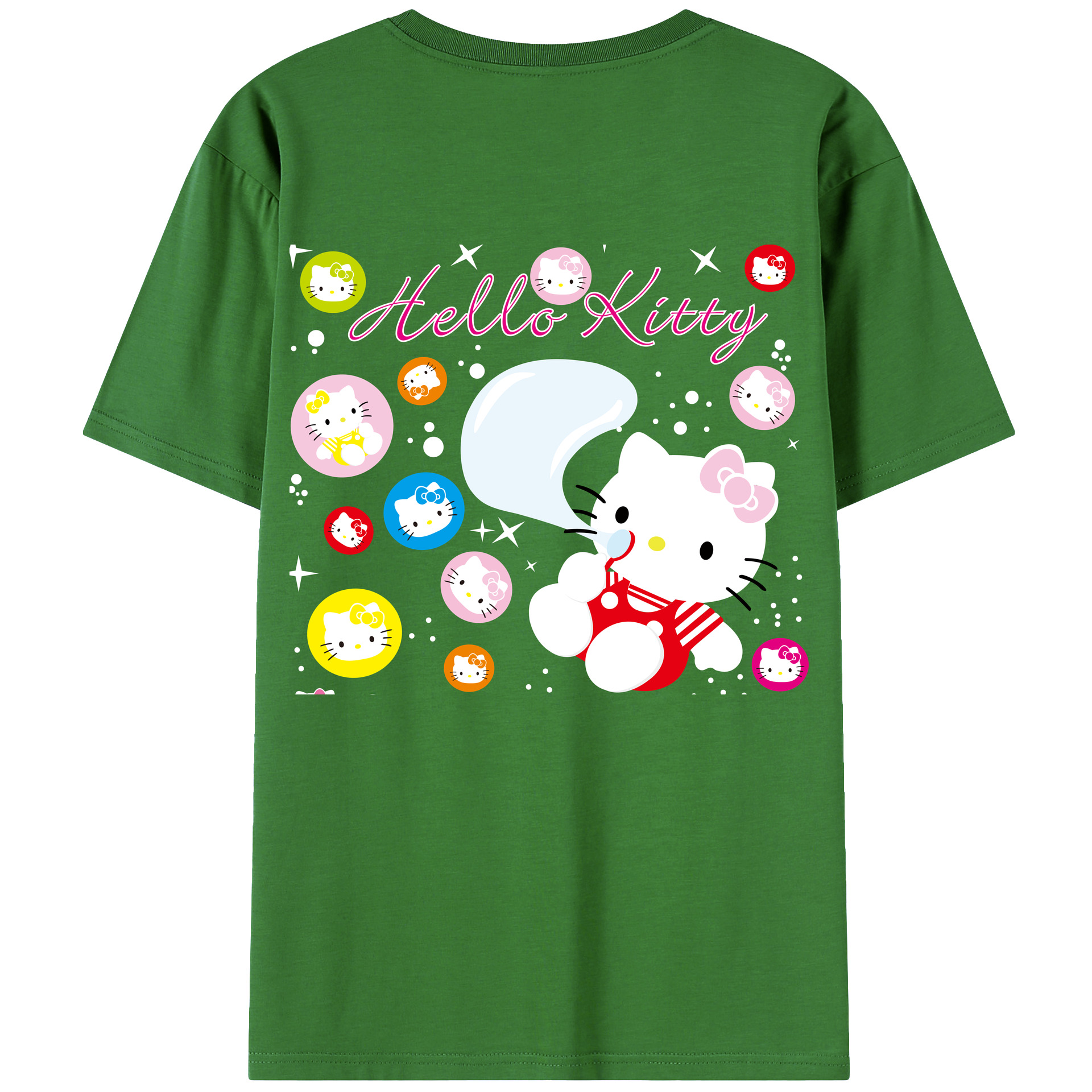（画像用） Hello Kitty ハローキティ レディース半袖Tシャツ(バックプリント)